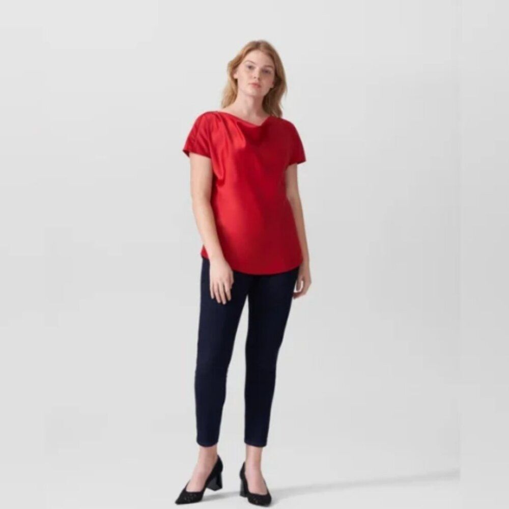 Universal Standard  Viva Boatneck Top in Red Small/14/16 - Picture 5 of 8
